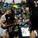 Dexter junior London Truman is fouled in the game against Saline on Friday, Jan. 4. Daniel Brenner I AnnArbor.com
